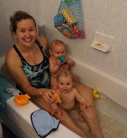 Mommy Baby Bath Time